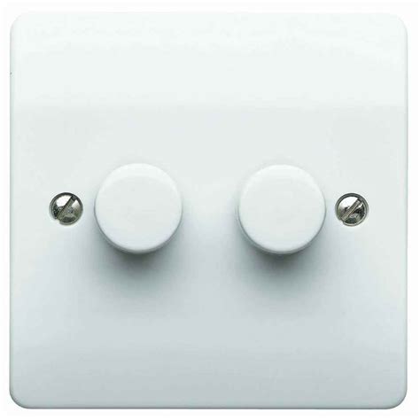 dimmer switch  gang  led   white double intelligent lrm