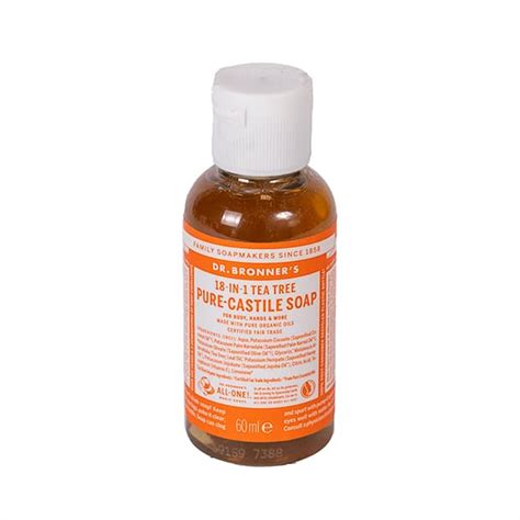 ЧИСТ КАСТИЛСКИ САПУН ЧАЕНО ДЪРВО 60 МЛ DR BRONNERS | Магазин Натурал
