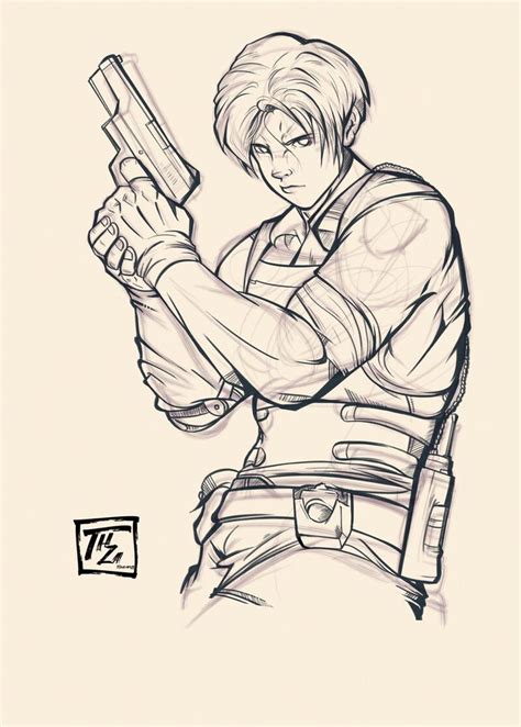 Artstation Res Remake Leon S Kennedy Character Art Hamza Touijri