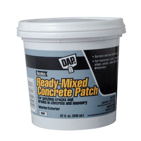 Dap 1 Qt Gray Ready Mixed Concrete Patch 31084 The Home Depot