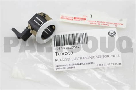 8934833100A2 Genuine Toyota RETAINER ULTRASONIC SENSOR NO 1 89348