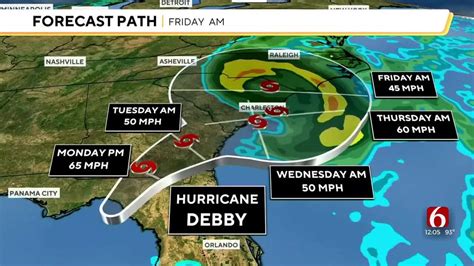 Maps Show Tropical Storm Debby S Path And Forecast