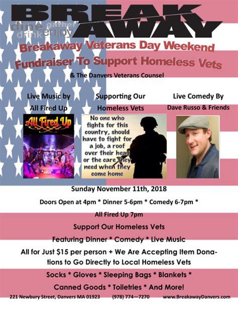 Fundraiser For Homeless Veterans District