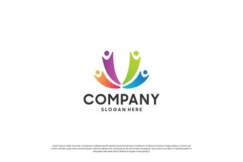 Creative Colorful Human Unity Logo Design 36162904 Vector Art At Vecteezy