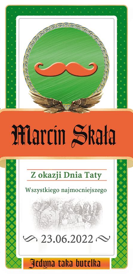 Prezent Na Dzie Ojca Etykieta Personalizowana Jager Na Dzie Taty