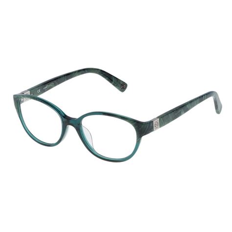 Eyeglasses Frame Loewe Green Marbled Women Vlw920500860