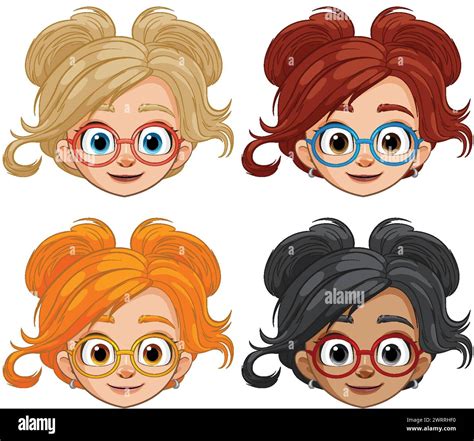 Headshots Female Stock Vector Images Alamy