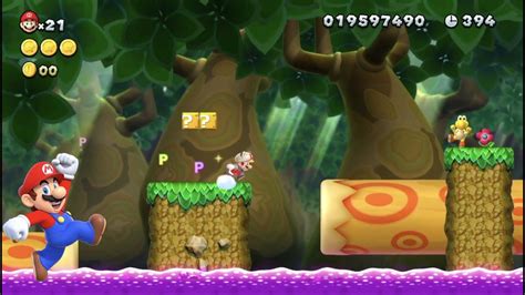 New Super Mario Bros U Deluxe Bridge Over Poisoned Water Secret Exit Youtube