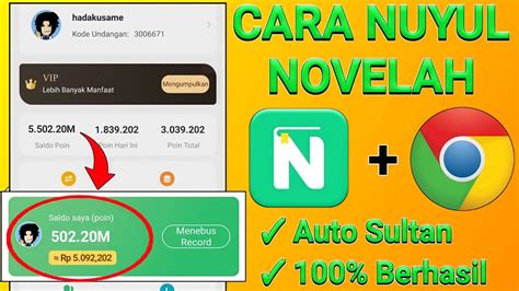 Cara Nuyul Novelah Terbaru Apk Penghasil Saldo Dana Terbaru