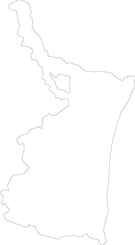 Tamaulipas Mexico Outline Map 38099132 Vector Art At Vecteezy