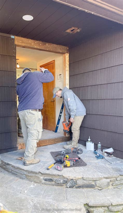 How to Install a Wider Prehung Door Exterior Door | Four Generations One Roof