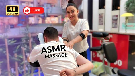 ASMR Sedef Massage Mall Massage Neck Shoulder Waist YouTube