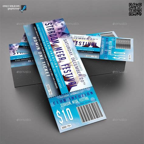 46 Print Ready Ticket Templates Psd For Various Types Of Events