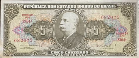 Billete De Brasil De 5 Cruzeiros Del 1964 Cuotas sin interés