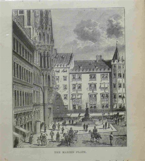 The Marien Platz M Nchen Engraving Art Print Poster Meiwes