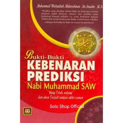 Jual BUKU BUKTI BUKTI KEBENARAN PREDIKSI NABI MUHAMMAD SAW Muhammad