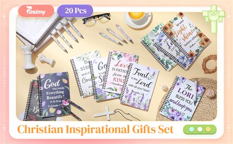 Amazon Pasimy 10 Sets Christian Inspirational Gifts 10 Floral