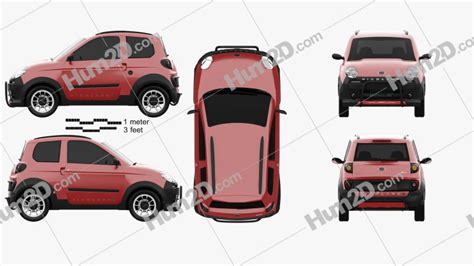 Microcar Hatchback ClipArt Images and Blueprints for Download in PNG, PSD