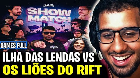 SHOWMATCH OS LIÕES DO RIFT x ILHA DAS LENDAS POV ABSOLUT YouTube