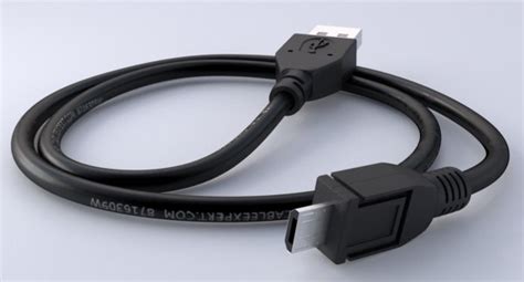 Free 3d Usb Cable Turbosquid 1274715