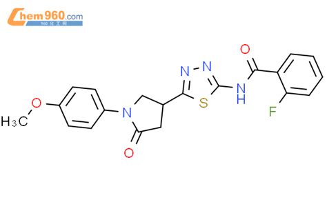 931376 62 4 2 Fluoro N 5 1 4 Methoxy Phenyl 5 Oxo Pyrrolidin 3 Yl