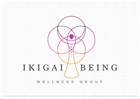 Japanese Ikigai Logo Symbol Design Concept Meaning A Reason For Being