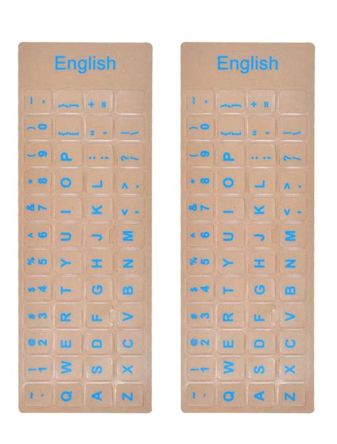 Buy 2Pack Transparent Universal Replacement English Keyboard Stickers