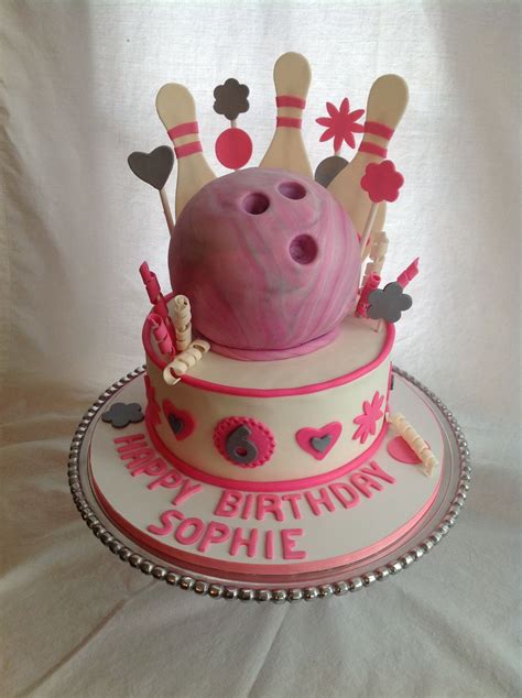 Pink Bowling Cake Bowling Birthday Cakes Bowling Cake Themed Cakes