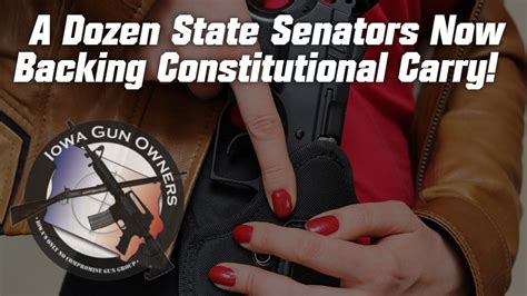 A Dozen State Senators Now Backing Constitutional Carry Iowa Gun Owners