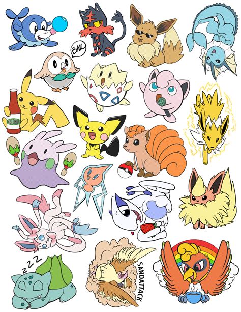 Pokemon Stickers By Jovialnightz On Deviantart