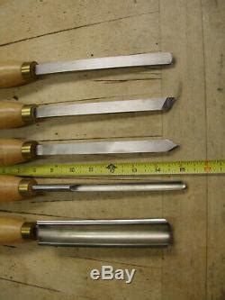 CROWN 5 Pcs SET WOODTURNING CHISELS WOOD LATHE TOOLS