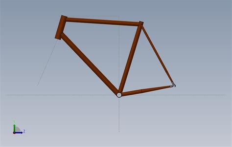 钛自行车车架solidworks 2014模型图纸免费下载 懒石网