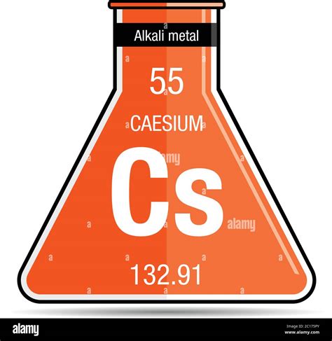 S Mbolo De Cesio En Matraz Qu Mico Elemento N Mero De La Tabla
