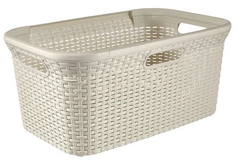 Curver Style Rectangle Laundry Basket Plastic