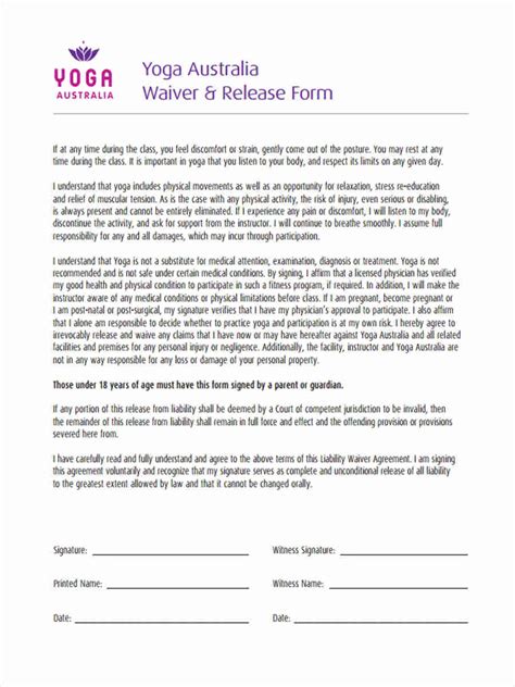 Free 6 Yoga Waiver Forms In Pdf