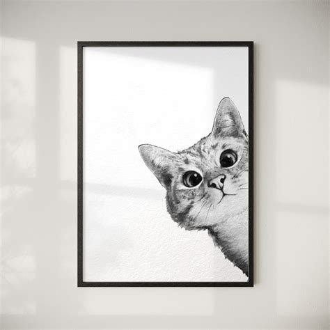 Mixtiles Art Beautiful Framed Art That Sticks To Any Wall Cat Wall