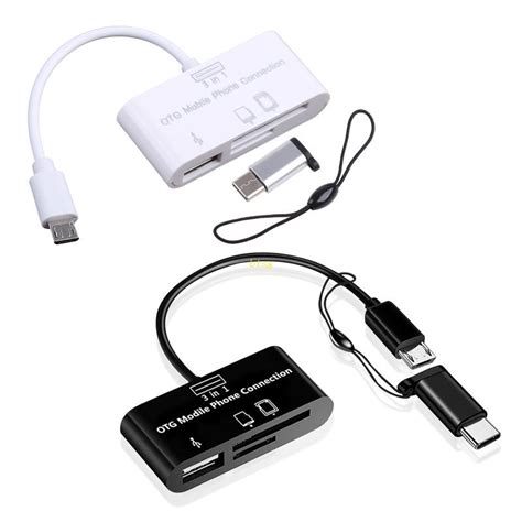 Bt อะแดปเตอร์การ์ดรีดเดอร์ Usb 30 Type C เป็น Micro Usb Sd Tf อเนก