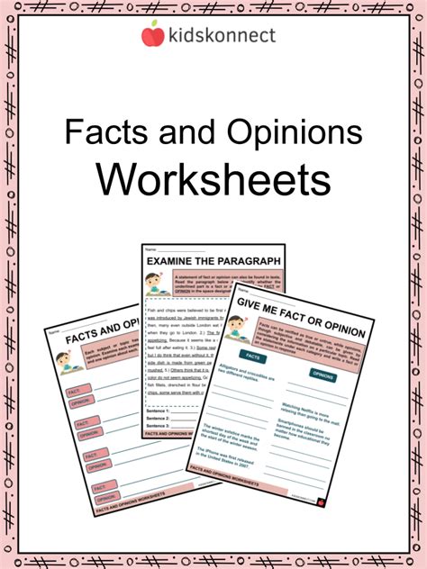 Fact Or Opinion Worksheet Years Cgp Plus Worksheets Library