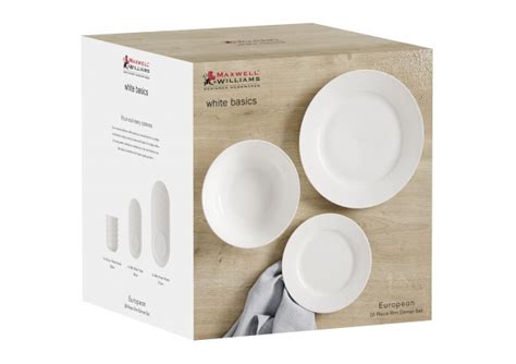 Maxwell Williams White Basics European Rim Dinner Set Pcee