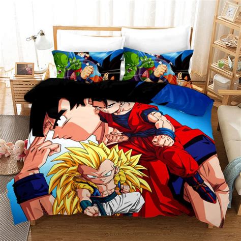 Anime Dragon Ball Z Quilt Bedding Sets 3d Printed Kawaii Cute Action