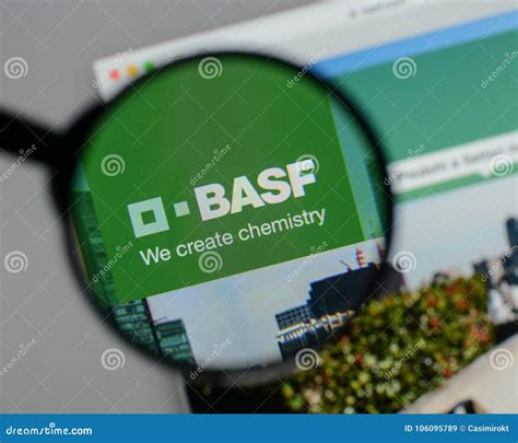 Milan Italy August 10 2017 Basf Logo On The Website Homepa