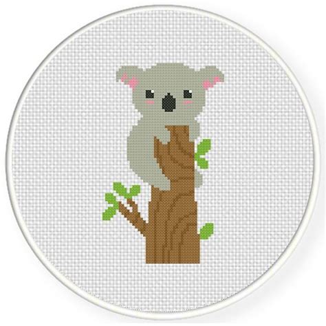 Charts Club Members Only Koala On A Tree Cross Stitch Pattern Cross