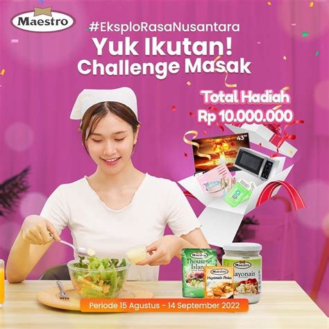 Lomba Masak EksploRasa Nusantara Berhadiah Total 10 Juta