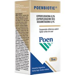 Poenbiotic Suspensión oftálmica INFOMERC Vademécum Farmacéutico Bolivia