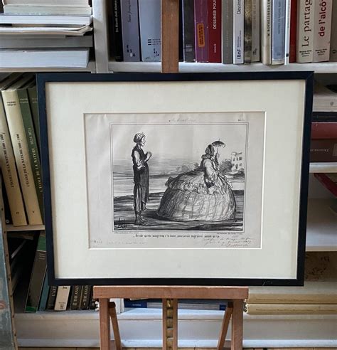 Proantic Honor Daumier Rarissime Lithographie Avec Bo