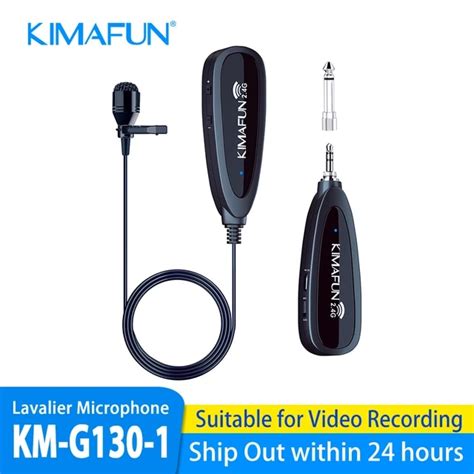 Kimafun Wireless Lavalier Microphone System Retail Full Mark Ar