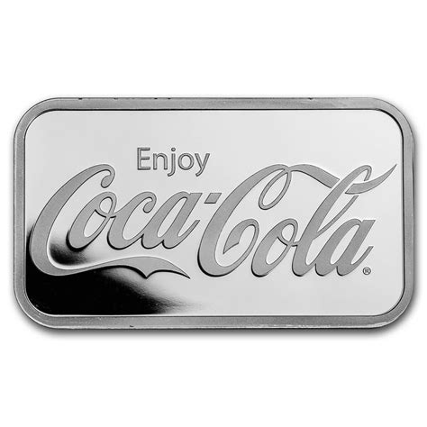 Coca Cola Oz Silver Reverse Proof Bar Grreserve