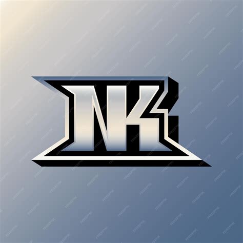 Premium Vector Initials Nk Logo With A Bright Color Is Suitable For E