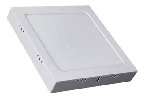 Lámpara LED con panel de plafón con superposición cuadrada 12 W 6500