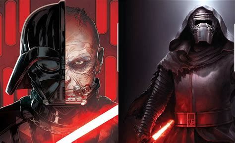 Darth Vader And Kylo Ren Artwork From The Canon The Dark Side An